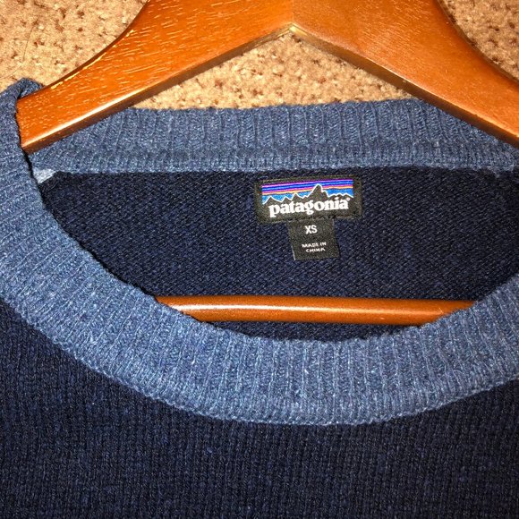 Patagonia Loislee Crew Sweater Navy Blue XS - Picture 3 of 4